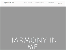 Tablet Screenshot of harmonyinme.com